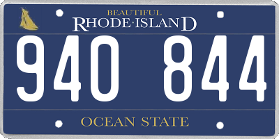 RI license plate 940844