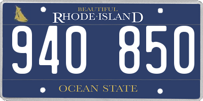 RI license plate 940850
