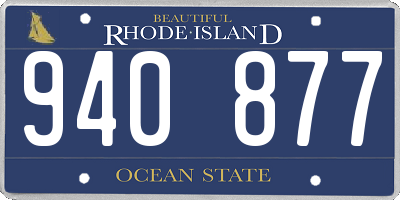 RI license plate 940877
