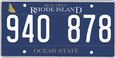 RI license plate 940878