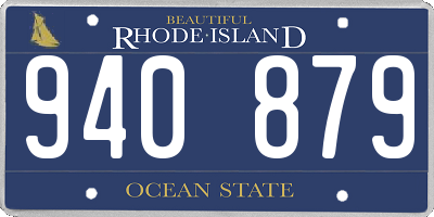 RI license plate 940879