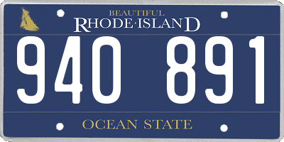 RI license plate 940891