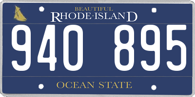 RI license plate 940895