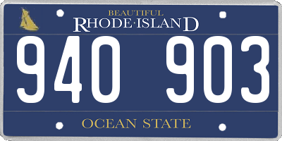 RI license plate 940903