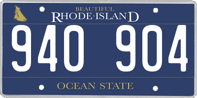 RI license plate 940904