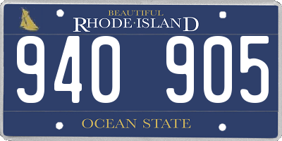 RI license plate 940905