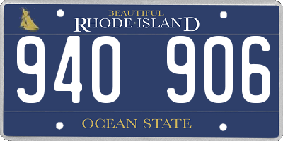 RI license plate 940906