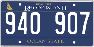 RI license plate 940907