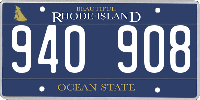 RI license plate 940908
