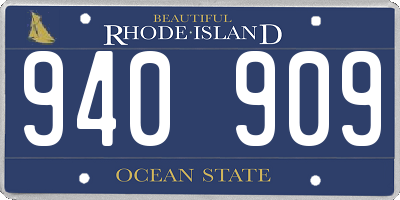 RI license plate 940909