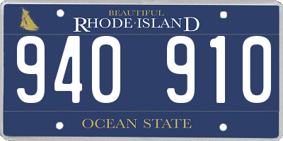 RI license plate 940910