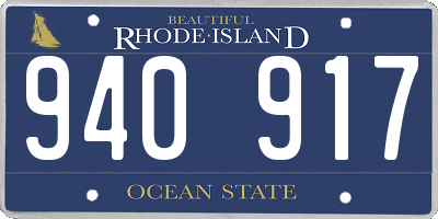 RI license plate 940917