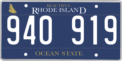 RI license plate 940919