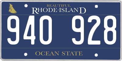 RI license plate 940928