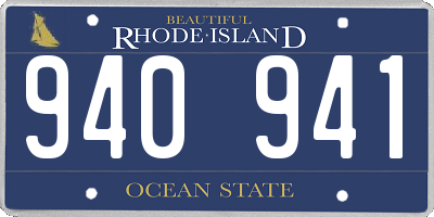 RI license plate 940941