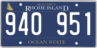 RI license plate 940951
