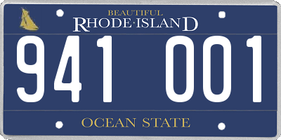 RI license plate 941001