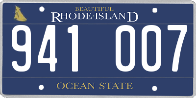 RI license plate 941007