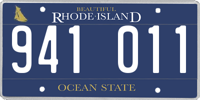 RI license plate 941011