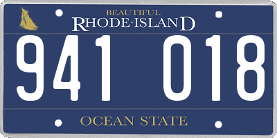 RI license plate 941018