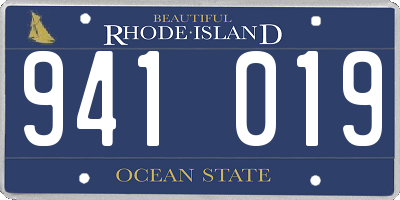 RI license plate 941019