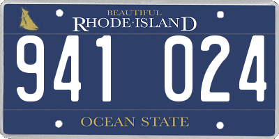 RI license plate 941024