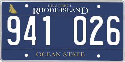 RI license plate 941026