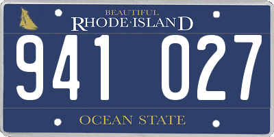 RI license plate 941027