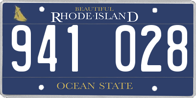 RI license plate 941028