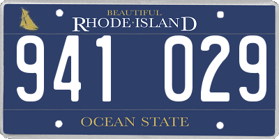 RI license plate 941029