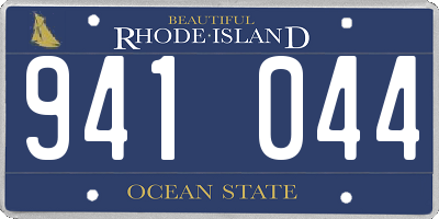 RI license plate 941044
