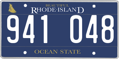 RI license plate 941048