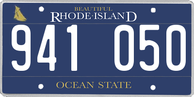 RI license plate 941050