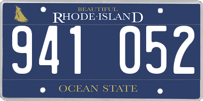 RI license plate 941052