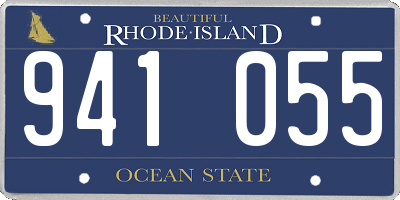 RI license plate 941055