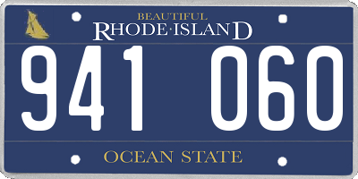 RI license plate 941060