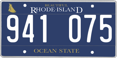 RI license plate 941075