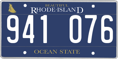 RI license plate 941076