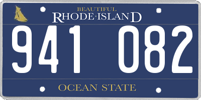 RI license plate 941082