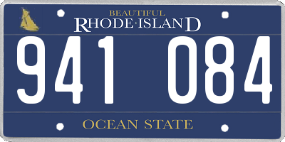 RI license plate 941084