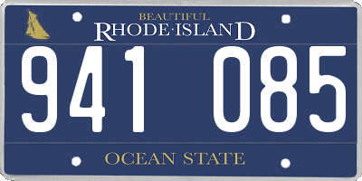 RI license plate 941085