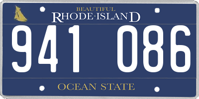 RI license plate 941086
