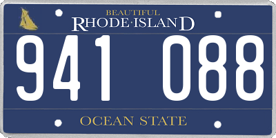 RI license plate 941088