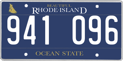 RI license plate 941096