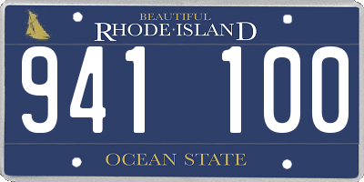 RI license plate 941100