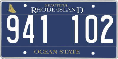 RI license plate 941102