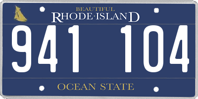 RI license plate 941104