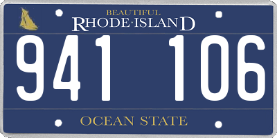 RI license plate 941106
