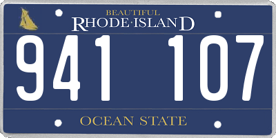 RI license plate 941107