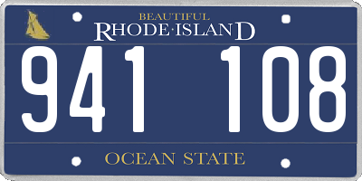 RI license plate 941108